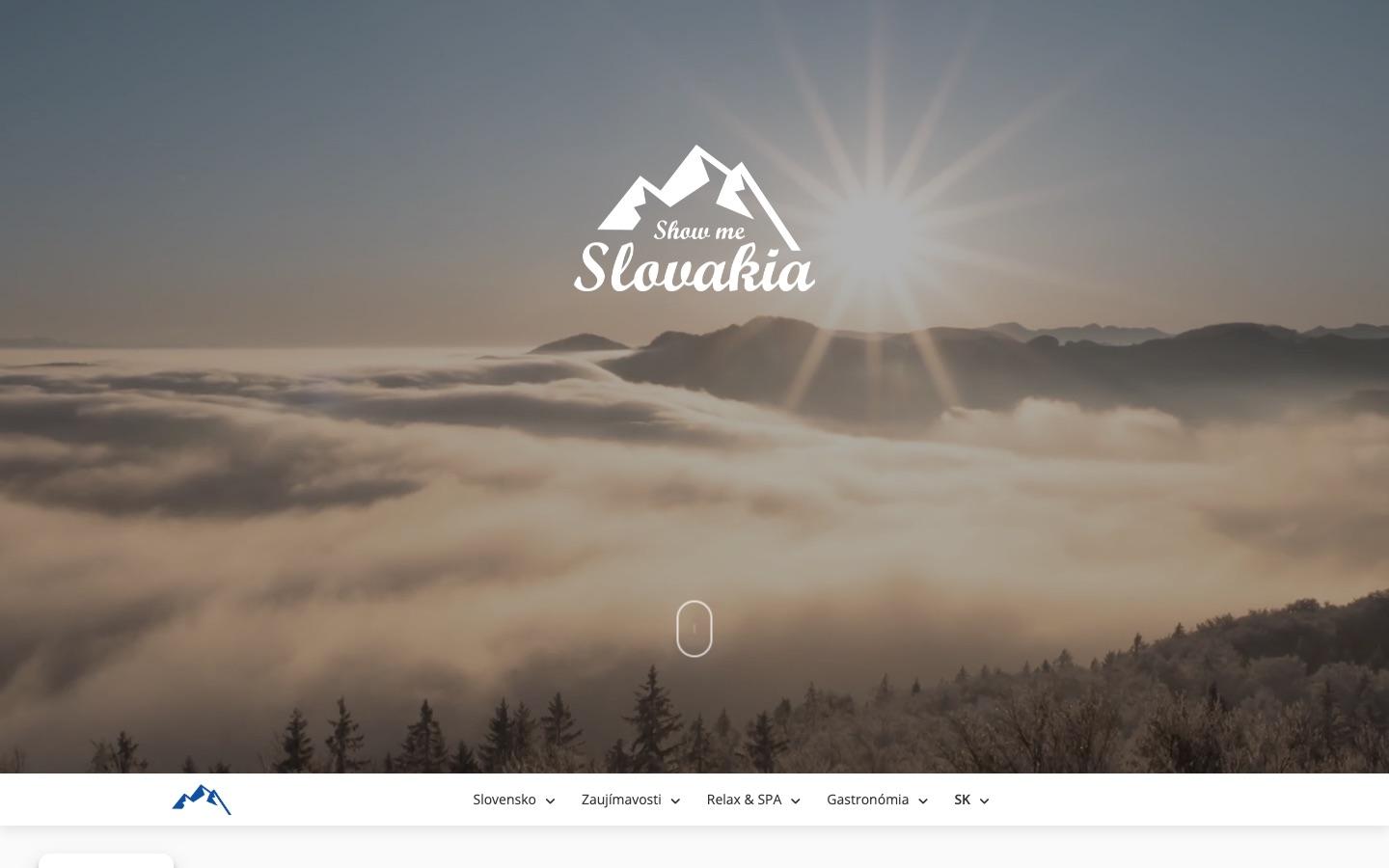 Náhľad webu showmeslovakia.sk