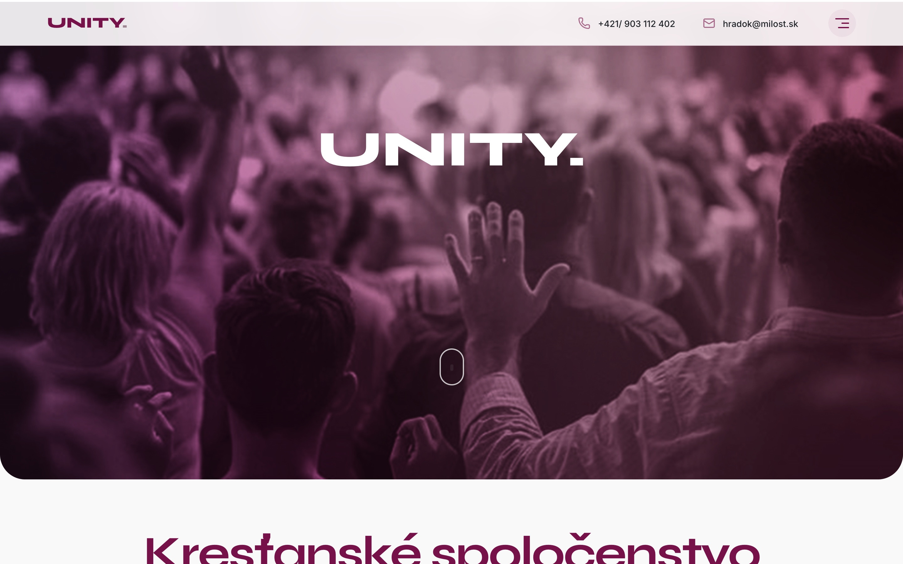 Náhľad webu hradok.milost.sk