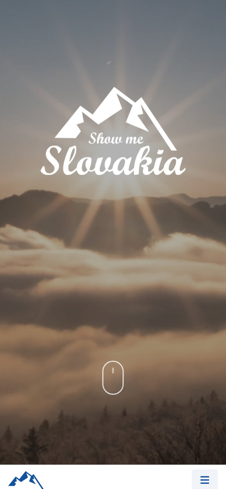 Náhľad webu showmeslovakia.sk na mobile